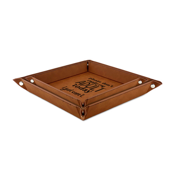 Funny Quotes and Sayings Leather Valet Trays - TRAYS STACKED (both trays)