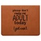 Funny Quotes and Sayings Leatherette 4-Piece Wine Tool Set Flat
