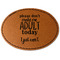 Funny Quotes and Sayings Leatherette Patches - Oval