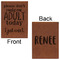 Funny Quotes and Sayings Leatherette Sketchbooks - Large - Double Sided - Front & Back View