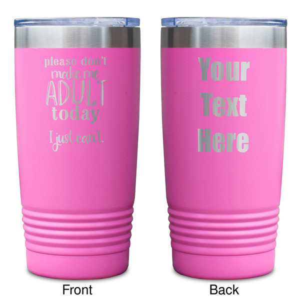 Funny Quotes and Sayings Pink Polar Camel Tumbler - 20oz - Double Sided - Approval