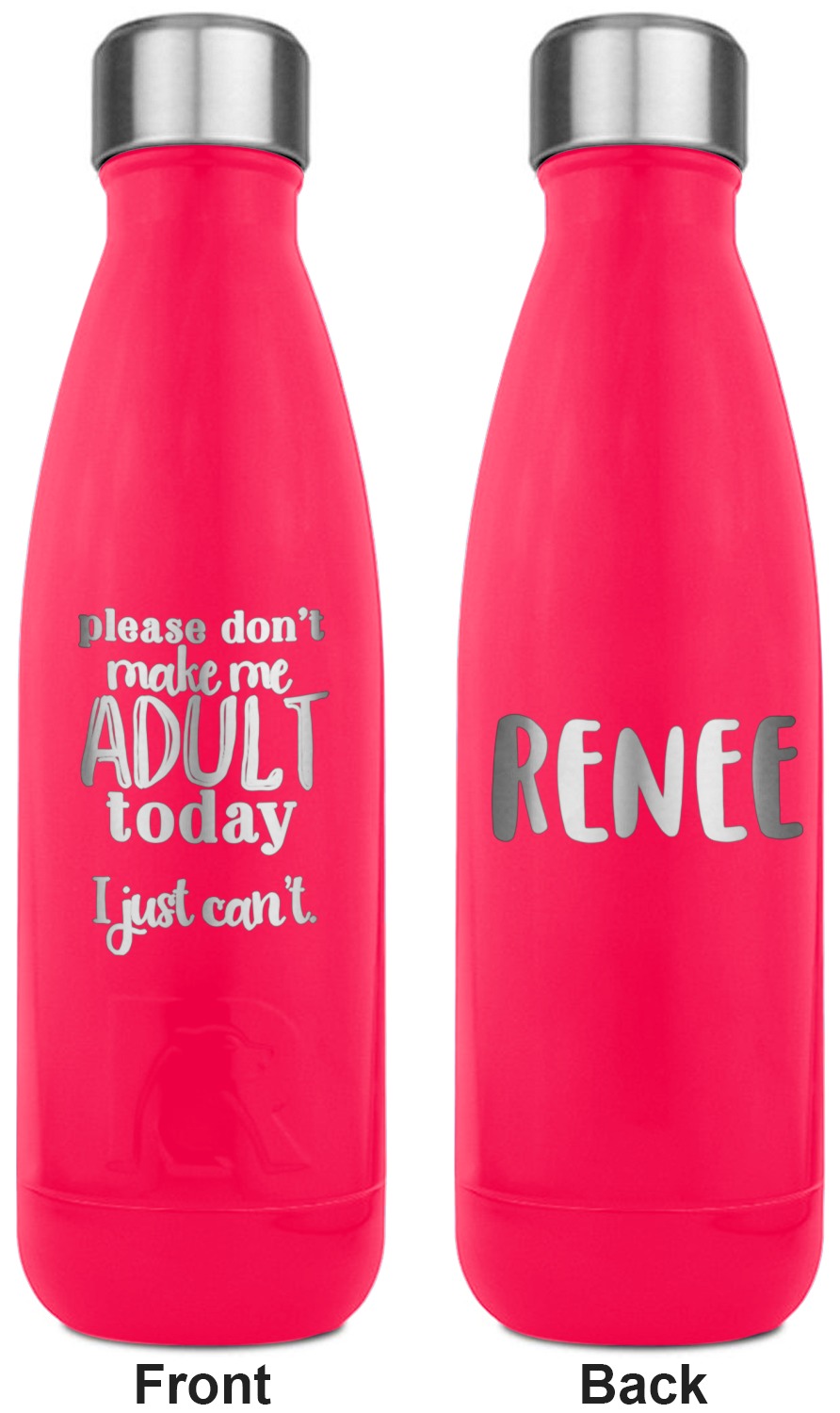 Funny Quotes and Sayings RTIC Bottle 17 oz. Pink (Personalized