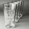 Funny Quotes and Sayings Set of Four Engraved Pint Glasses - Set View
