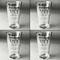 Funny Quotes and Sayings Set of Four Engraved Beer Glasses - Individual View