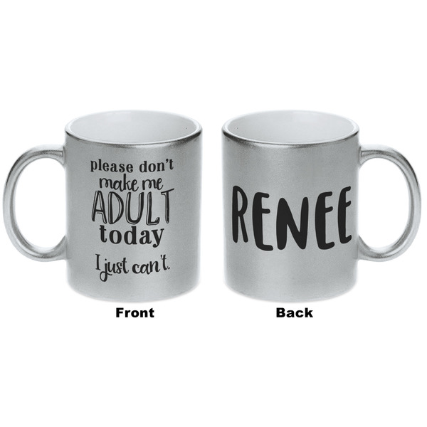 Funny Quotes and Sayings Silver Mug - Approval