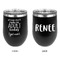 Funny Quotes and Sayings Stainless Wine Tumblers - Black - Double Sided - Approval