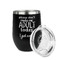 Funny Quotes and Sayings Stainless Wine Tumblers - Black - Single Sided - Alt View
