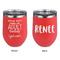 Funny Quotes and Sayings Stainless Wine Tumblers - Coral - Double Sided - Approval