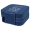 Funny Quotes and Sayings Travel Jewelry Boxes - Leather - Navy Blue - View from Rear