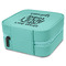 Funny Quotes and Sayings Travel Jewelry Boxes - Leather - Teal - View from Rear
