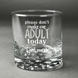 Funny Quotes and Sayings Whiskey Glass (Single)
