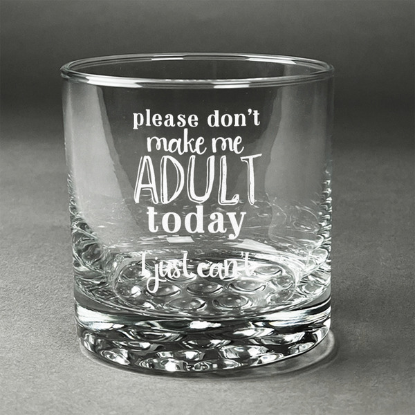 Custom Funny Quotes and Sayings Whiskey Glass - Engraved