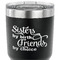 Sister Quotes and Sayings 30 oz Stainless Steel Ringneck Tumbler - Black - CLOSE UP