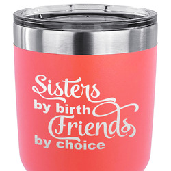 Sister Quotes and Sayings 30 oz Stainless Steel Tumbler - Coral - Single Sided