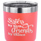 Sister Quotes and Sayings 30 oz Stainless Steel Ringneck Tumbler - Coral - CLOSE UP