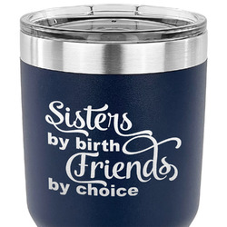 Sister Quotes and Sayings 30 oz Stainless Steel Tumbler - Navy - Double Sided
