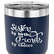 Sister Quotes and Sayings 30 oz Stainless Steel Ringneck Tumbler - Navy - CLOSE UP