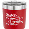 Sister Quotes and Sayings 30 oz Stainless Steel Ringneck Tumbler - Red - CLOSE UP