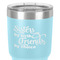 Sister Quotes and Sayings 30 oz Stainless Steel Ringneck Tumbler - Teal - Close Up
