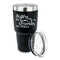 Sister Quotes and Sayings 30 oz Stainless Steel Ringneck Tumblers - Black - LID OFF