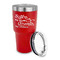 Sister Quotes and Sayings 30 oz Stainless Steel Ringneck Tumblers - Red - LID OFF