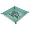Sister Quotes and Sayings 9" x 9" Teal Leatherette Snap Up Tray - MAIN