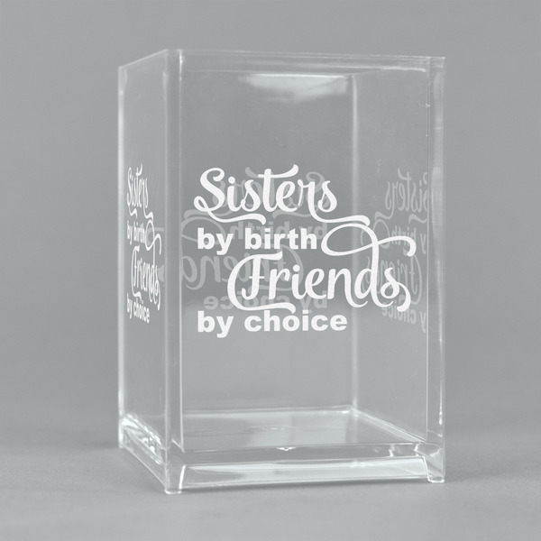 Custom Sister Quotes and Sayings Acrylic Pen Holder