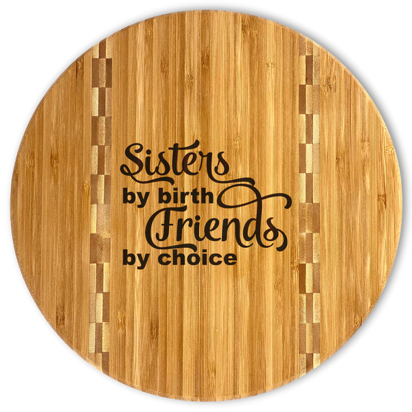 Custom Sister Quotes and Sayings Bamboo Cutting Board