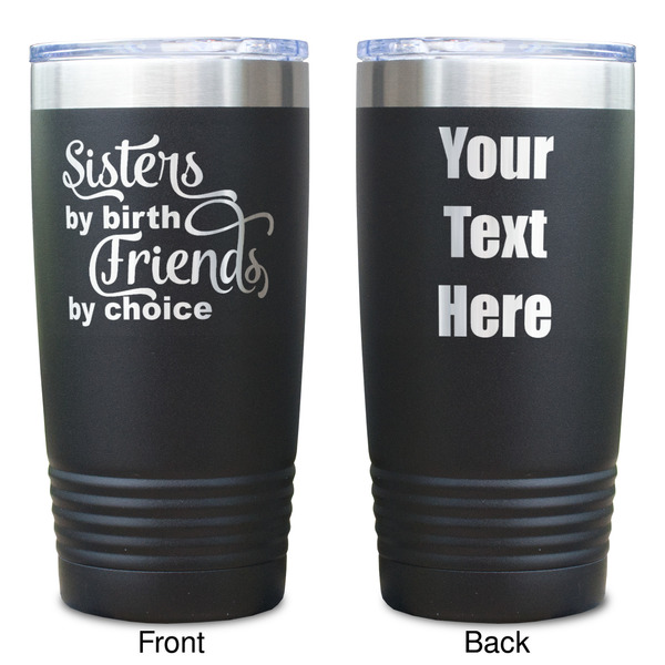 Sister Quotes and Sayings Black Polar Camel Tumbler - 20oz - Double Sided  - Approval