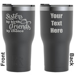 Sister Quotes and Sayings RTIC Tumbler - Black - Engraved Front & Back (Personalized)