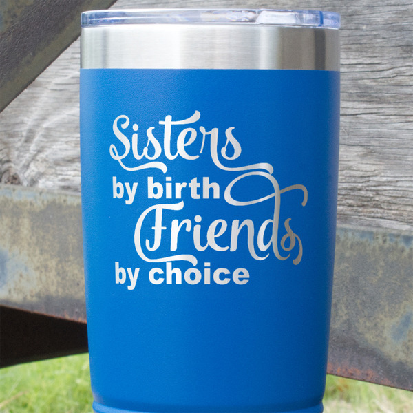 Sister Quotes and Sayings Blue Polar Camel Tumbler - 20oz - Close Up