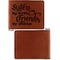 Sister Quotes and Sayings Cognac Leatherette Bifold Wallets - Front and Back Single Sided - Apvl