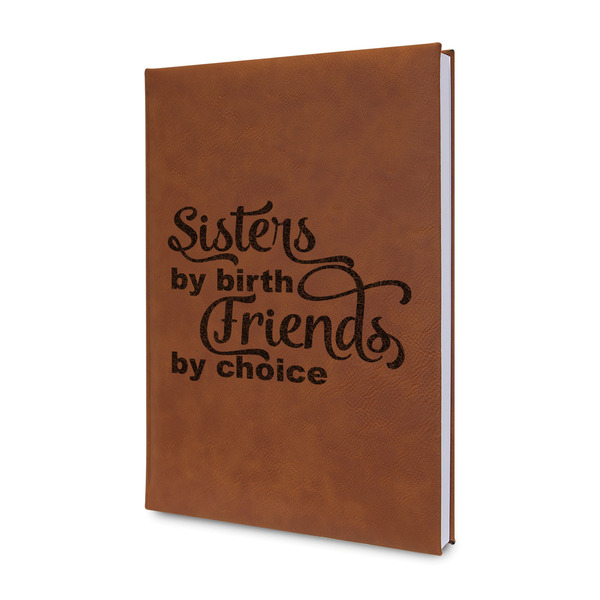 Custom Sister Quotes and Sayings Leatherette Journal - Single Sided