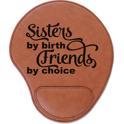 Sister Quotes and Sayings Leatherette Mouse Pad with Wrist Support (Personalized)