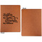 Sister Quotes and Sayings Cognac Leatherette Portfolios with Notepad - Small - Single Sided- Apvl