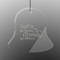 Sister Quotes and Sayings Engraved Glass Ornament - Bell
