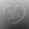 Sister Quotes and Sayings Engraved Glass Ornaments - Heart
