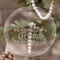 Sister Quotes and Sayings Engraved Glass Ornaments - Round-Main Parent