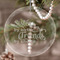 Sister Quotes and Sayings Engraved Glass Ornament