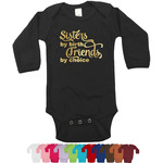 Sister Quotes and Sayings Bodysuit w/Foil - Long Sleeves