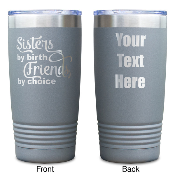 Sister Quotes and Sayings Gray Polar Camel Tumbler - 20oz - Double Sided - Approval