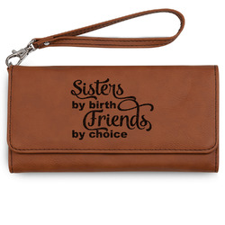 Sister Quotes and Sayings Ladies Leatherette Wallet - Laser Engraved