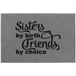 Sister Quotes and Sayings Large Gift Box w/ Engraved Leather Lid
