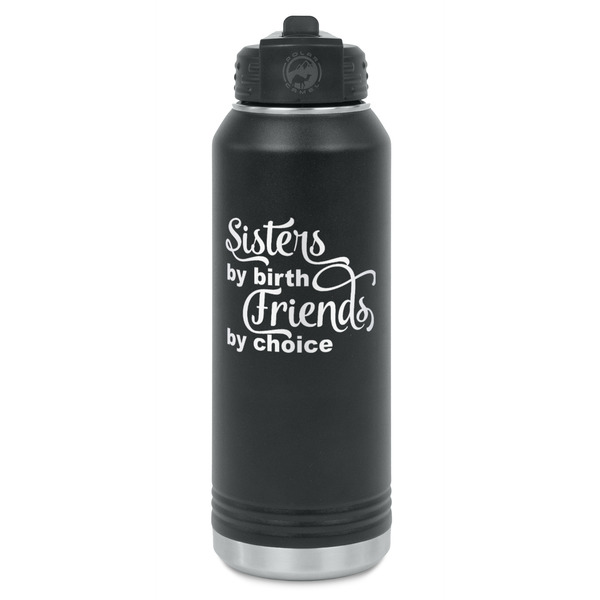 Custom Sister Quotes and Sayings Water Bottles - Laser Engraved - Front & Back