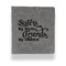 Sister Quotes and Sayings Leather Binder - 1" - Grey - Front View