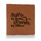 Sister Quotes and Sayings Leather Binder - 1" - Rawhide