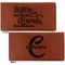 Sister Quotes and Sayings Leather Checkbook Holder Front and Back