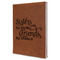 Sister Quotes and Sayings Leather Sketchbook - Large - Double Sided - Angled View