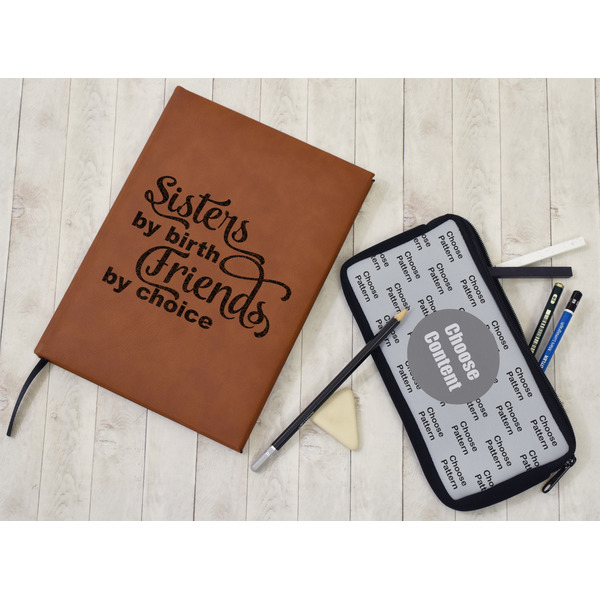 Sister Quotes and Sayings Leather Sketchbook - Large - Double Sided - In Context