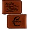 Sister Quotes and Sayings Leatherette Magnetic Money Clip - Front and Back